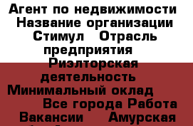 Агент по недвижимости › Название организации ­ Стимул › Отрасль предприятия ­ Риэлторская деятельность › Минимальный оклад ­ 120 000 - Все города Работа » Вакансии   . Амурская обл.,Архаринский р-н